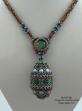 Pysanky Egg Necklace<BR>Kim Stathis<BR>ZOOM CLASS<BR>Sunday, October 29th